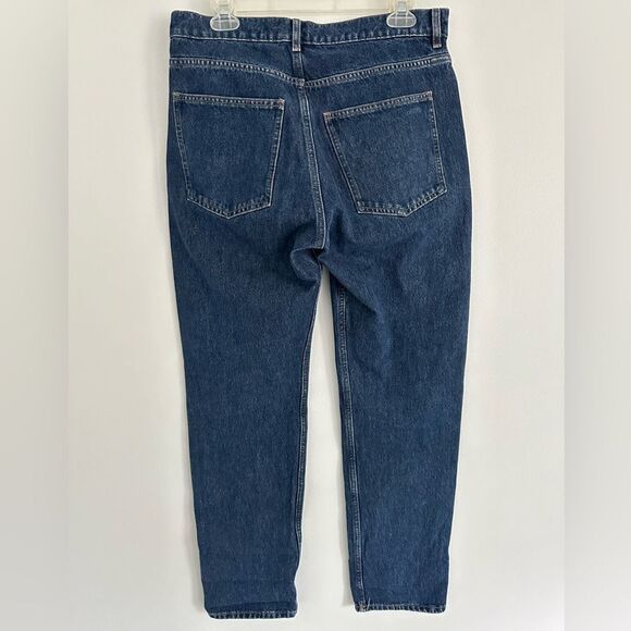 COS Relaxed Fit Mid Rise Cropped Length Jeans Size 29 Waist Medium Wash - Picture 3 of 7